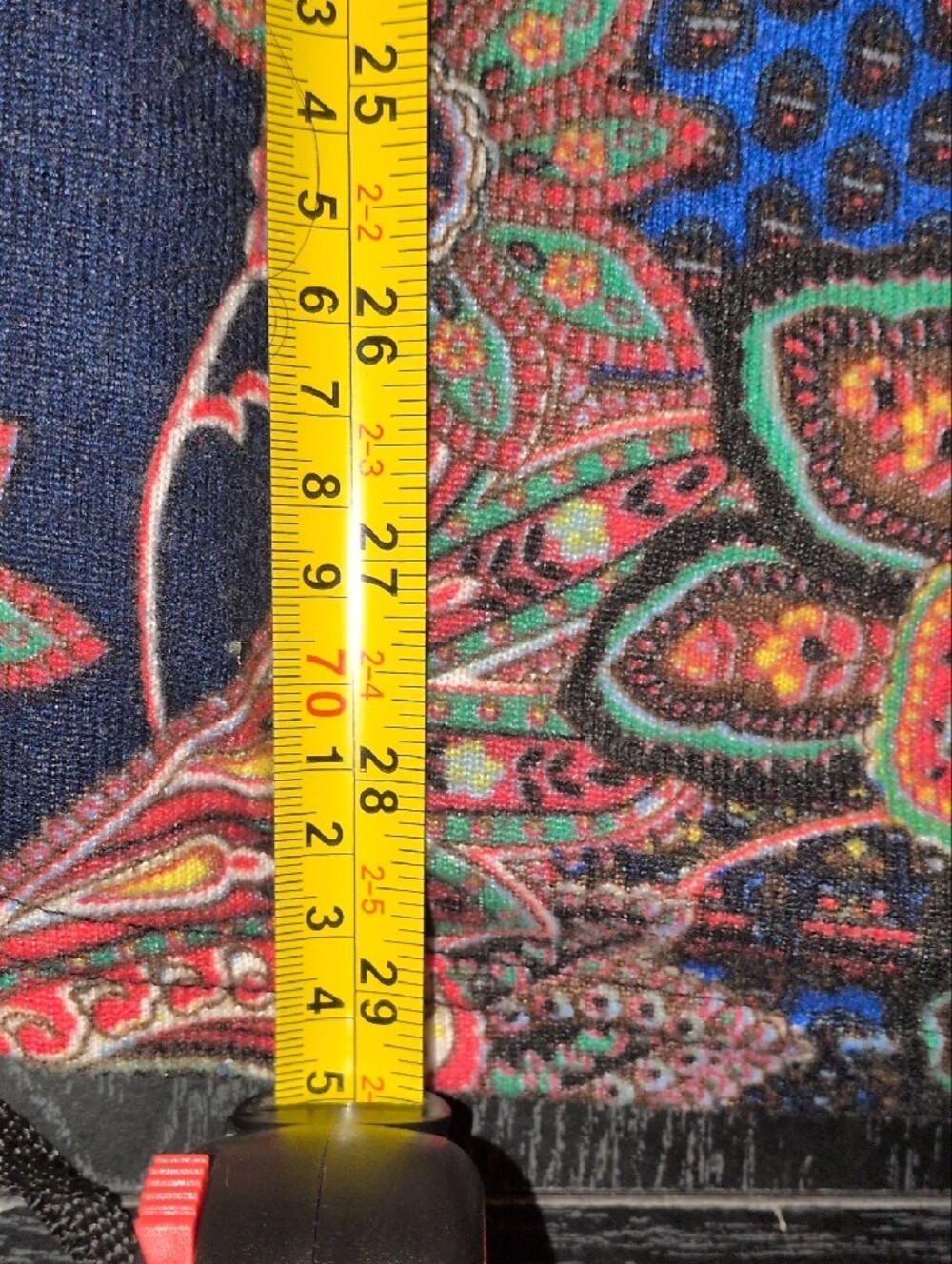 Bohemian Floral Paisley Off-Shoulder Tunic Top Multicolor Size XL - Picture 10 of 13
